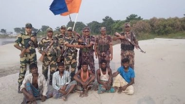 India News |  BSF Detains 5 Bangladeshi Nationals for Illegally Crossing International Border in Assam