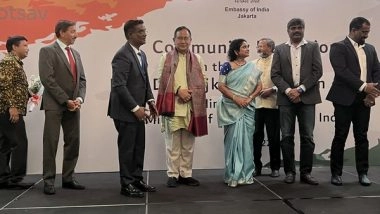 World News | MoS Ranjan Interacts with Indian Diaspora in Jakarta, Expresses Gratitude for Their Warmth