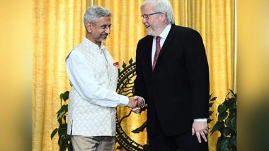 World News | Jaishankar Meets Ex-Australian PM Kevin Rudd, Discusses Global Affairs