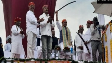 India News | Rajasthan: Rajnath Singh Unveils Statue of Panna Dhai in Udaipur