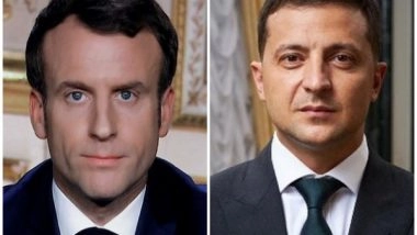 World News | Macron, Zelenskyy Discuss IAEA Mission to Zaporizhzhia NPP: Reports