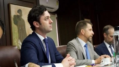 World News | Senator Ossoff Meets Business Leaders and Students in Mumbai to Enhance India-US Relations