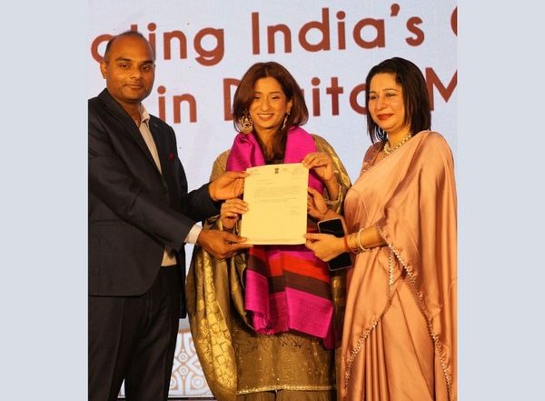 Business News | Rising Social Media Star Unnati Malharkar Felicitated by the Government of India