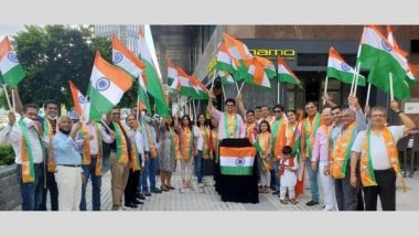 Business News | NRIs Celebrated #HarGharTiranga for Hong Kong India
