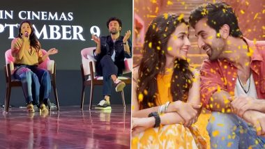 Alia Bhatt Beautifully Sings ‘Kesariya’ While Promoting Brahmastra With Ranbir Kapoor at IIT Bombay (Watch Viral Video)