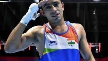 Amit Panghal at Commonwealth Games 2022, Boxing Live Streaming Online: Know TV Channel & Telecast Details for Men's Boxing 51kg Event Coverage