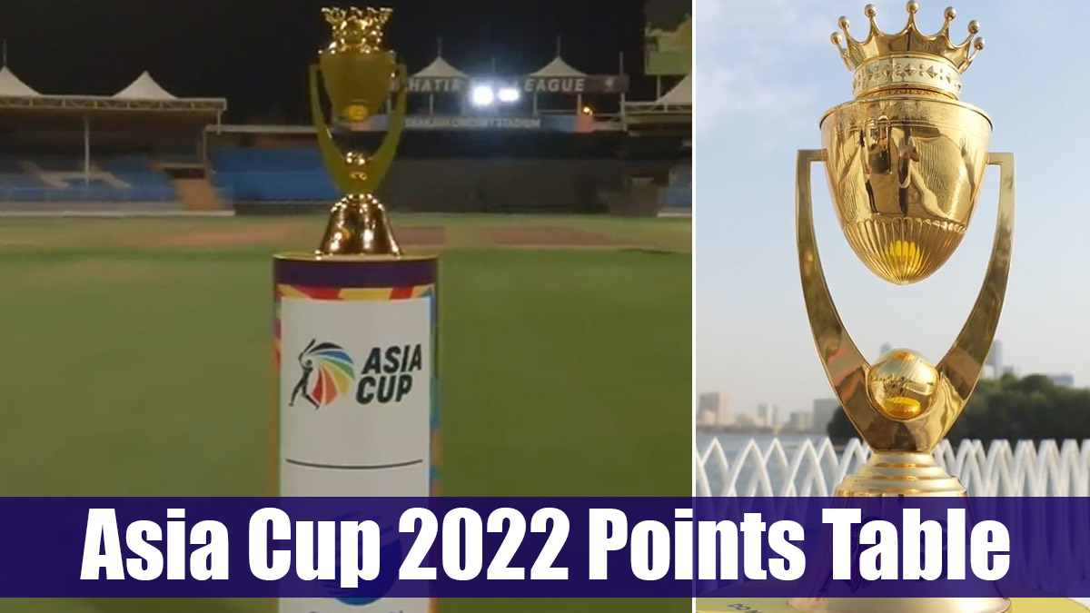 Cricket News 2022 Asia Cup Points Table Updated With Net Run Rate 🏏