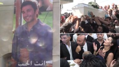 Georges Al-Rassi Funeral Videos Go Viral as Teary-Eyed Supporters Carry His Coffin and Bid Goodbye to Lebanese Singer Who Died in Car Accident
