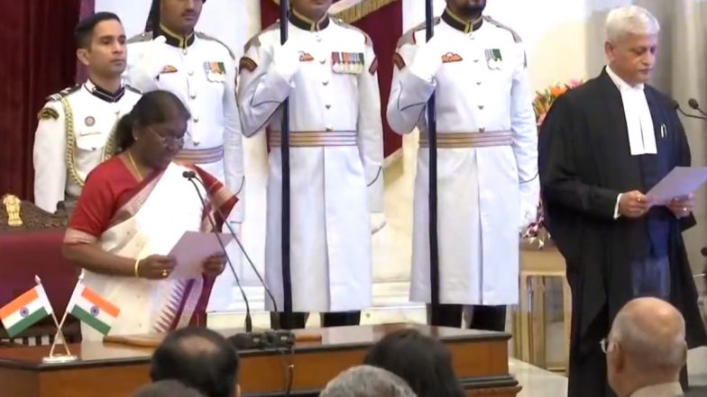 Video: Justice UU Lalit Sworn in as 49th Chief Justice of India; President Droupadi Murmu Administers Oath to New CJI