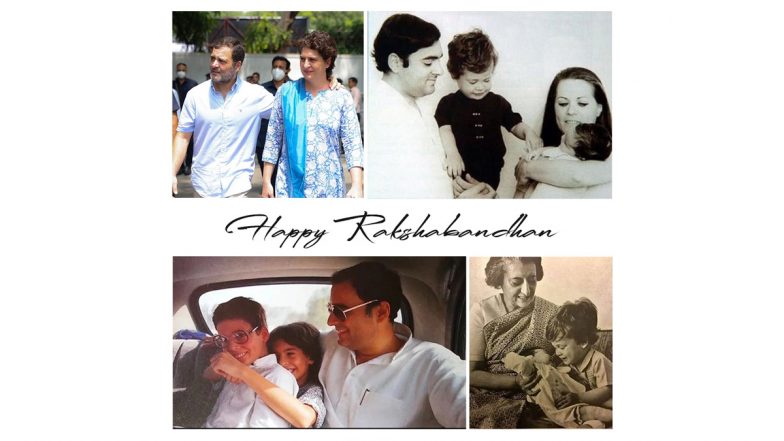 Raksha Bandhan 2022: Rahul Gandhi Shares Adorable Family Photos of Sister Priyanka, Parents Rajiv and Sonia and Grandma Indira Gandhi To Mark Rakhi Festival