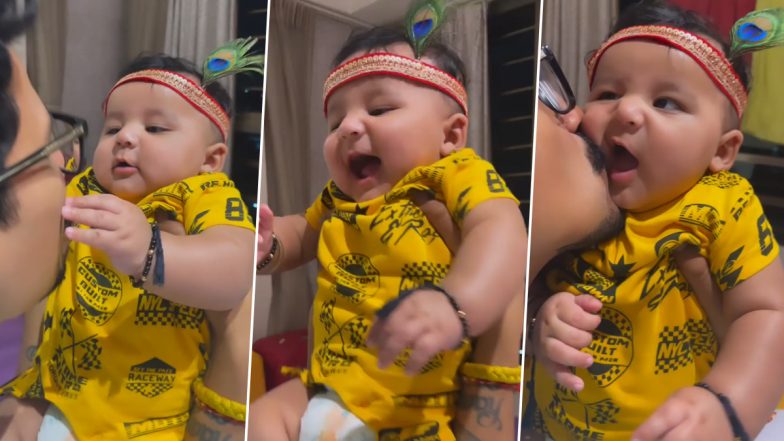 Bharti Singh Celebrates Janmashtami by Dressing Up Her Son Laksh Aka Gola As Krishna (Watch Video)