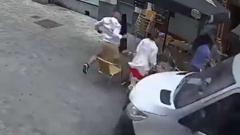 Brussels Van Crash: Vehicle Drives Into Cafe At Extremely High Speed, Six People Injured (Watch Video)