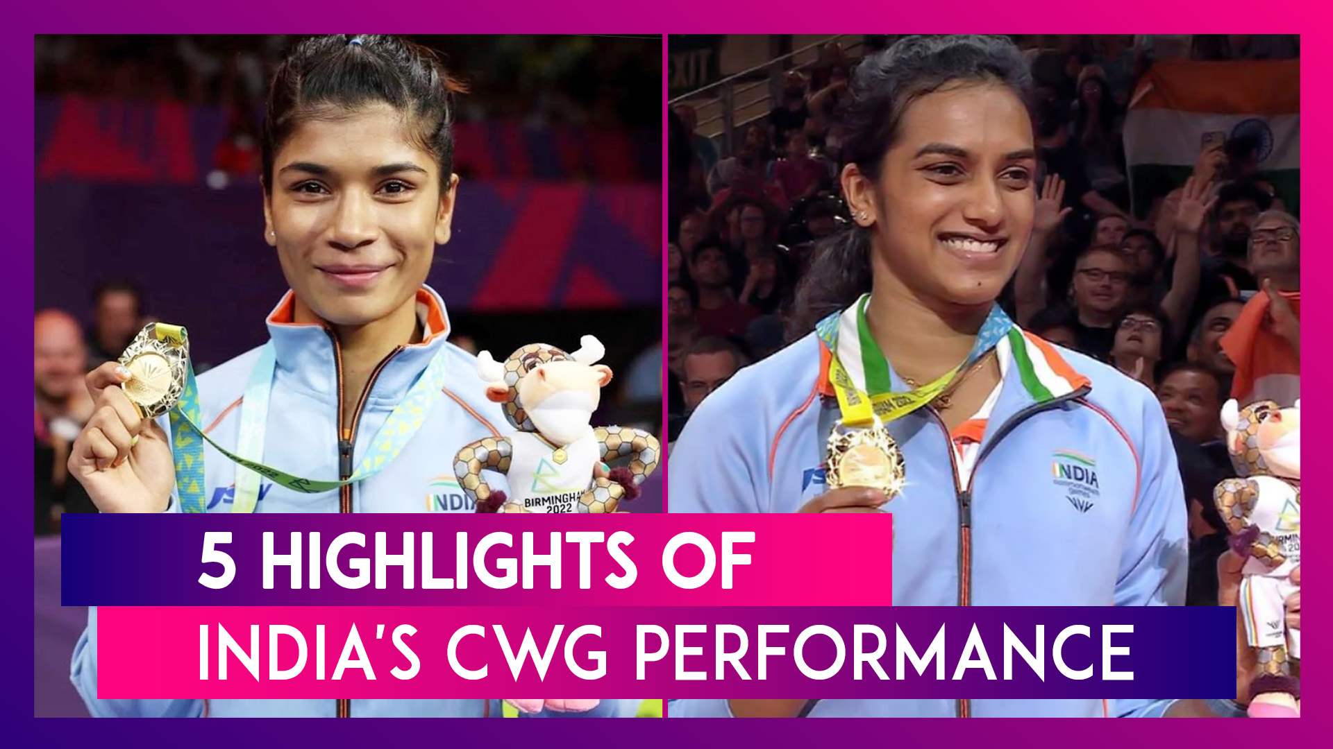 CWG 2022 5 Highlights of Indias Performance in Birmingham 📹 Watch Videos From LatestLY