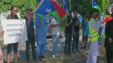 World News | Baloch Protest Outside Pak Consulate in Germany to Mark August 14 as 'Black Day'