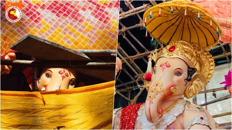 Chinchpokli Cha Chintamani 2022 Murti First Look Photo OUT: Get Darshan of Chinchpoklicha Chintamani Ganpati Idol for Ganesh Chaturthi and Ganeshotsav