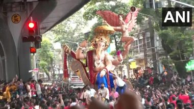 First Look of Chinchpokli Chintamani Idol of Lord Ganesh Unveiled in Mumbai (See Pics)