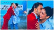 Filmfare Awards 2022: Ranveer Singh Kisses Wifey Deepika Padukone on Stage After Winning Best Actor for 83 (View Pics)