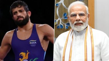 PM Narendra Modi Congratulates Wrestler Ravi Kumar Dahiya for Winning Gold Medal at CWG 2022, Says 'He Played Like a Champion'
