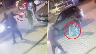 Delhi Shocker: Bikers Snatch Woman's Bag in No Time From Posh City Market, Leave Her Injured (Watch Video)
