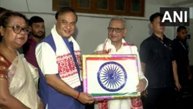 India News | Har Ghar Tiranga: Assam CM Visiting Homes of Senior Citizens to Gift Tricolour