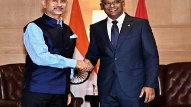 World News | Jaishankar Calls on Maldivian President Ibrahim Mohamed Solih