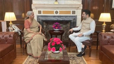 Business News | Raghav Chadha Meets FM Sitharaman, Demands GST Rollback on Sarais Around Golden Temple