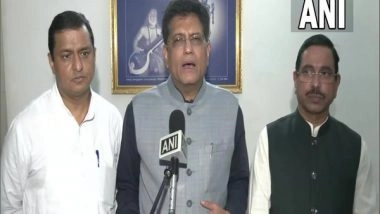 Business News | Piyush Goyal Slams KCR for Skipping NITI Aayog Meeting, Says He Does Not Believe in Discussion on Development
