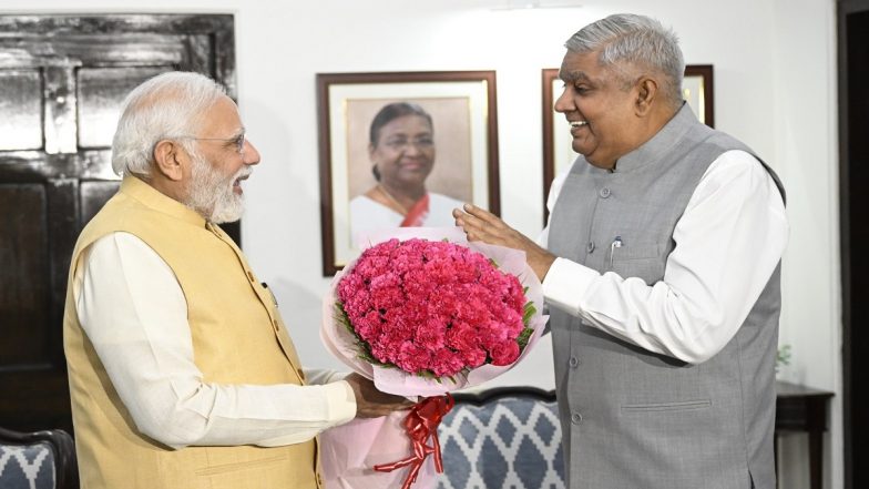 Jagdeep Dhankhar Elected 14th Vice President of India: Wishes Pour In After NDA Candidate’s Thumping Victory in VP Polls