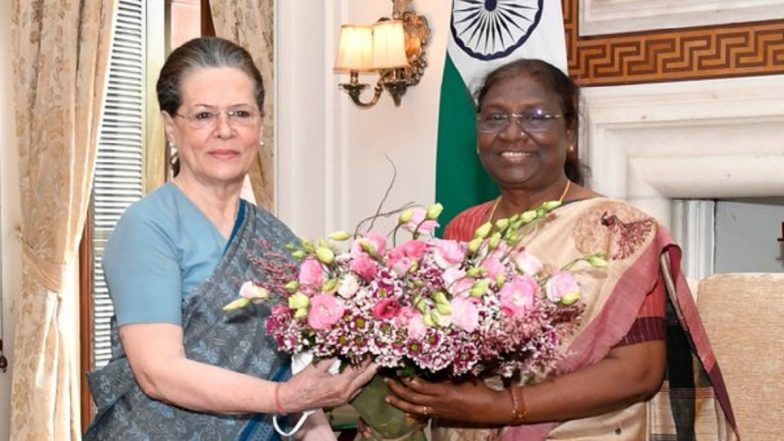 Sonia Gandhi Meets President Droupadi Murmu