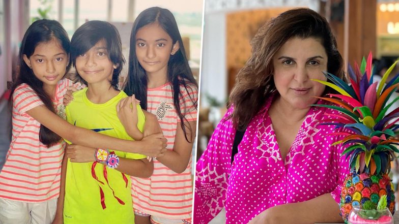 Raksha Bandhan 2022: Farah Khan Shares Picture of Her Triplets Celebrating the Festival With Joy!