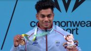 National Games 2022: Achinta Sheuli Wins Silver Medal in Men's 73kg Weightlifting Event