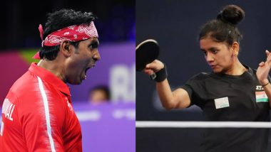 Sharath Kamal-Sreeja Akula at Commonwealth Games 2022, Table Tennis Live Streaming Online: Know TV Channel & Telecast Details for Mixed Doubles Quarterfinal at Birmingham CWG