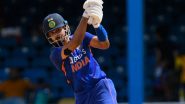 IND vs WI: Shreyas Iyer Hits 64 As India Score 188/7 in Fifth T20I Against West Indies