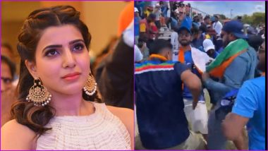 'Oo Antava' From 'Pushpa' Movie Played During IND vs WI T20I Match in Florida Cricket Stadium, Fans Dance to Samantha's Item Number (Watch Viral Video)