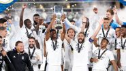 Real Madrid 2–0 Eintracht Frankfurt: Karim Benzema, David Alaba Score As Los Blancos Clinch UEFA Super Cup 2021–22 Title (Watch Goal Video Highlights)