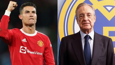 Cristiano Ronaldo Transfer News: Real Madrid President Florentino Perez Rules Out Signing Portugal Star (Watch Video)