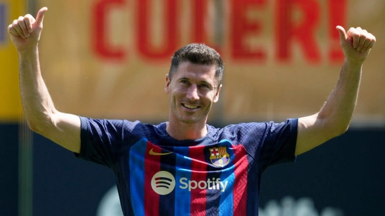 Barcelona Striker Robert Lewandowski Happy to Score in La Liga