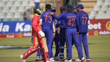 India vs Zimbabwe 3rd ODI 2022 Live Streaming Online: Get Free Live Telecast of IND vs ZIM Cricket Match on TV With Time in IST