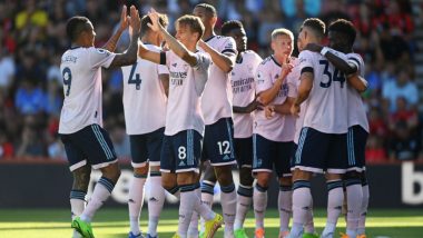 Bournemouth 0–3 Arsenal: Martin Odegaard Brace Helps Gunners Continue Winning Start to Premier League 2022–23 (Watch Goal Video Highlights)
