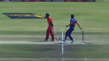 Deepak Chahar ‘Mankads’ Innocent Kaia During IND vs ZIM 3rd ODI, Doesn’t Appeal (Watch Video)