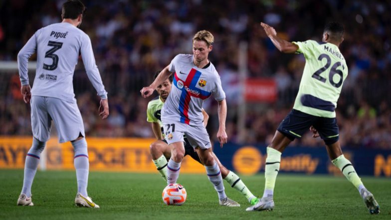 Barcelona 3–3 Manchester City: Goals Galore As Charity Match Ends in Thrilling Draw (Watch Goal Video Highlights)