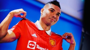 Manchester United Unveil Summer Signing Casemiro in New Home Kit (See Pic)