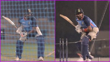 Asia Cup 2022: Virat Kohli, Rohit Sharma Hit the Nets Ahead of India vs Pakistan Clash (Watch Video)