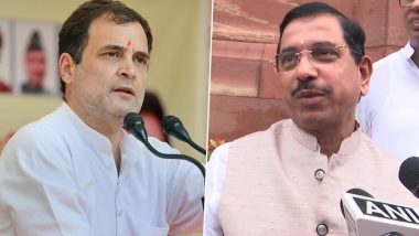 'He is not a descendant of Mahatma Gandhi', Says Union Minister Pralhad Joshi on Rahul Gandhi's 'Gandhi Ideology' Remark