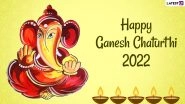 Ganesh Chaturthi 2022 Images & Ganeshotsav HD Wallpapers for Free Download Online: Wish Happy Vinayaka Chavithi With WhatsApp Messages and Greetings to Family and Friends