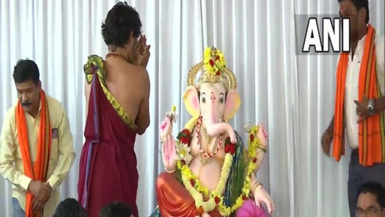 Ganesh Chaturthi 2022: Ganesh Idol Installed at Eidgah Ground in Hubbali-Dharwad After Karnataka HC Order