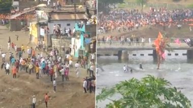 Gotmar Mela 2022: Over 200 Injured in Traditional Stone-Pelting Fair Between Two Villages in Madhya Pradesh's Chhindwara (Watch Video)