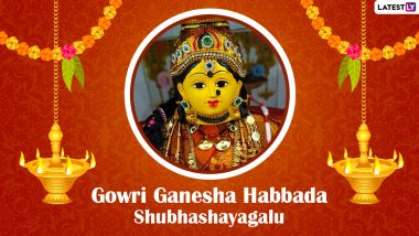 Gowri Habba 2022 Messages in Kannada & Gowri Ganesha Habbada Shubhashayagalu Images: Send Happy Gowri Habba Greetings, Wishes and Wallpapers to Loved Ones