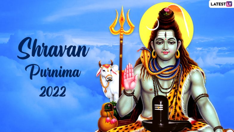 Sawan Purnima 2022 Wishes & Shravan Purnima HD Images: Send Lord Shiva Wallpapers, WhatsApp Messages and SMS To Observe the Auspicious Fasting Day