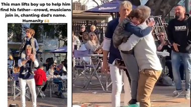 Video of Kind-Hearted Argentines Helping Little Boy Find His Father in the Crowd Wins Hearts; Watch Viral Clip!